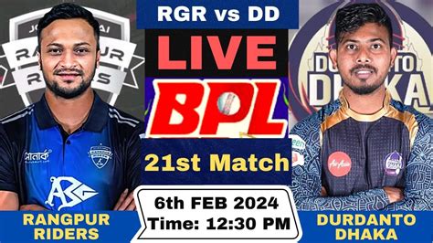 Durdanto Dhaka vs Rangpur Riders 21st Match 2024 Full .